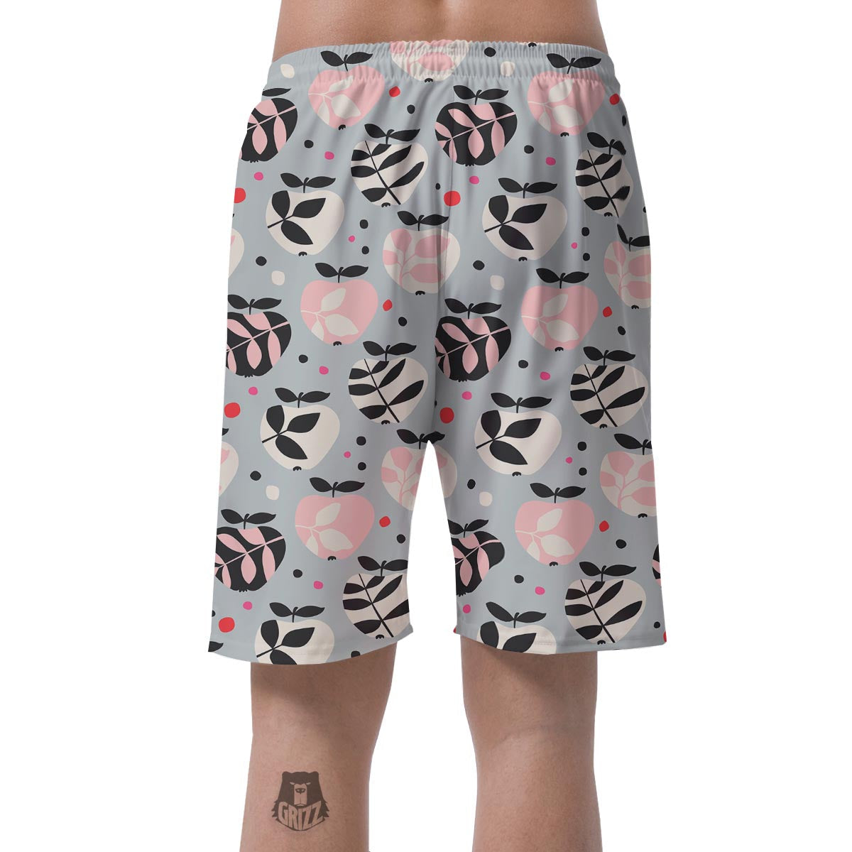 Apple Print Pattern Men's Shorts-grizzshop