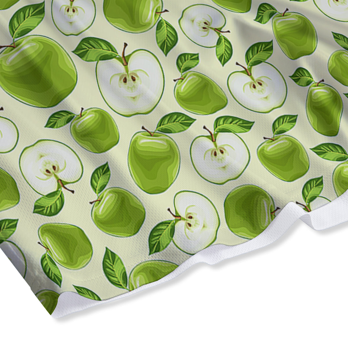 Apple Print Pattern Mesh Shorts-grizzshop