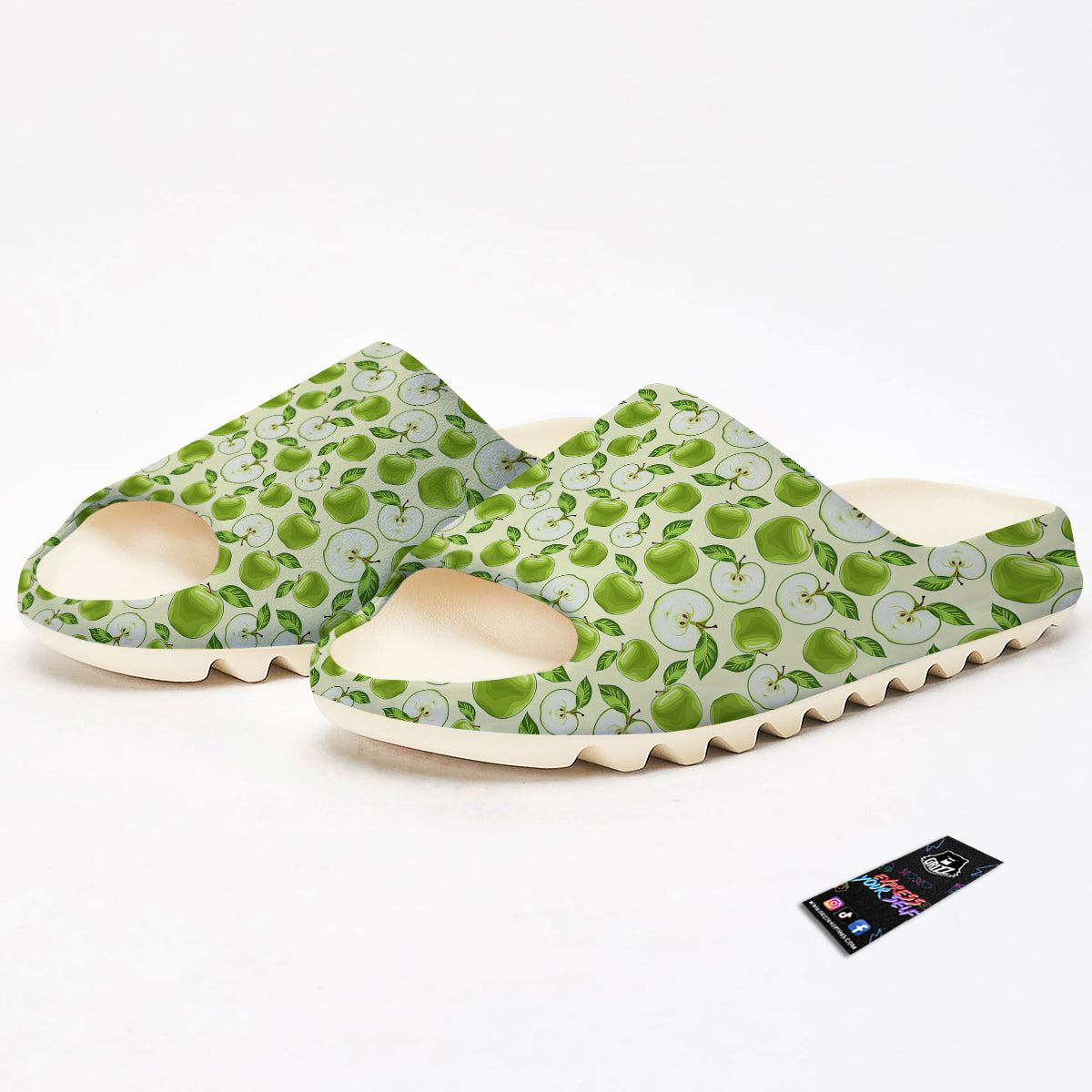 Apple Print Pattern Sandals-grizzshop