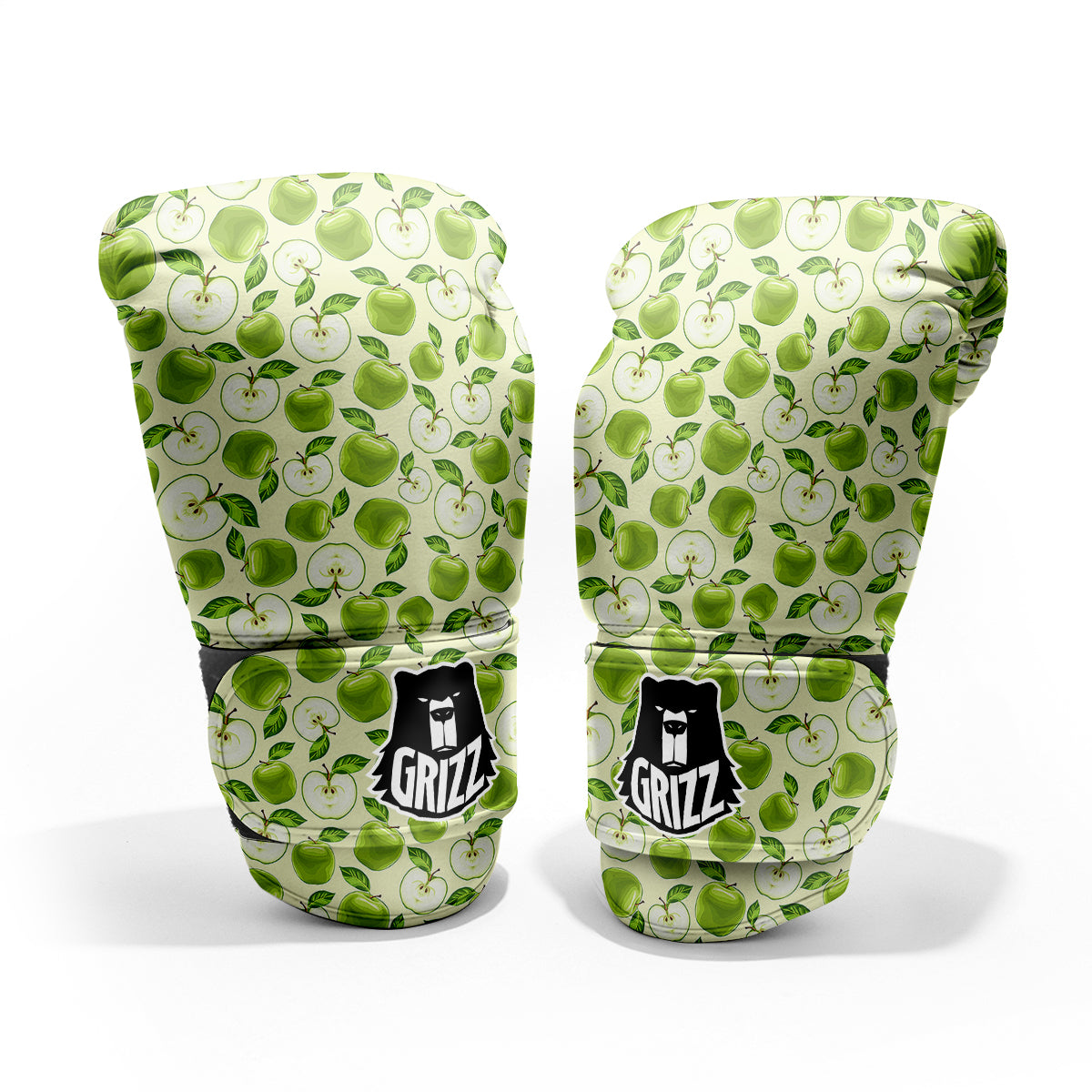 Apple Print Pattern Sparring Gloves-grizzshop