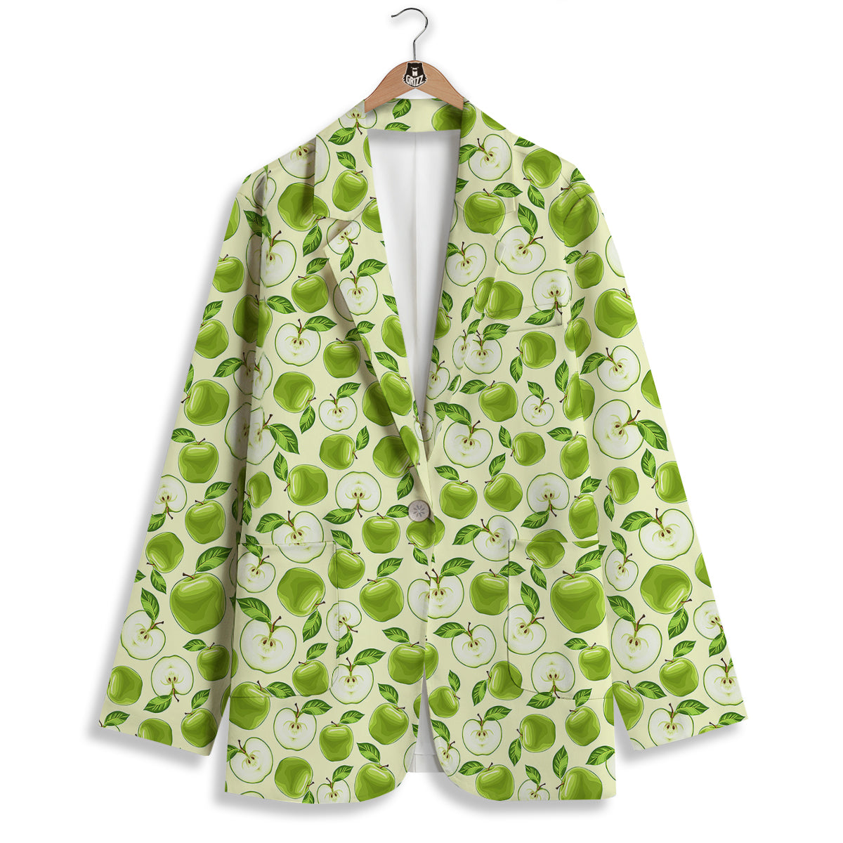 Apple Print Pattern Women's Blazer-grizzshop