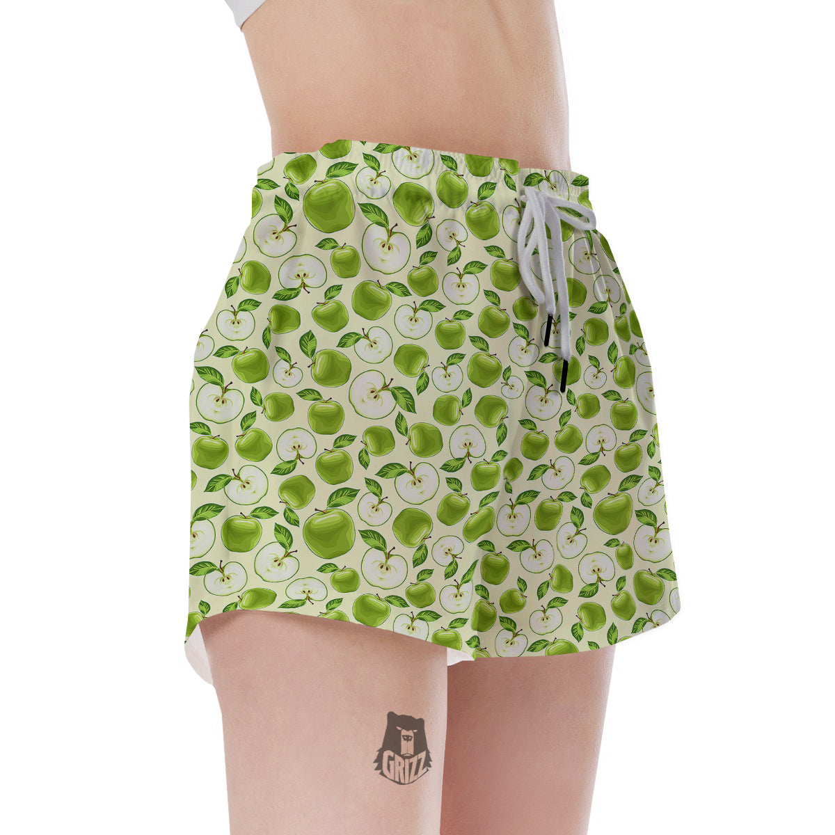 Apple Print Pattern Women's Shorts-grizzshop