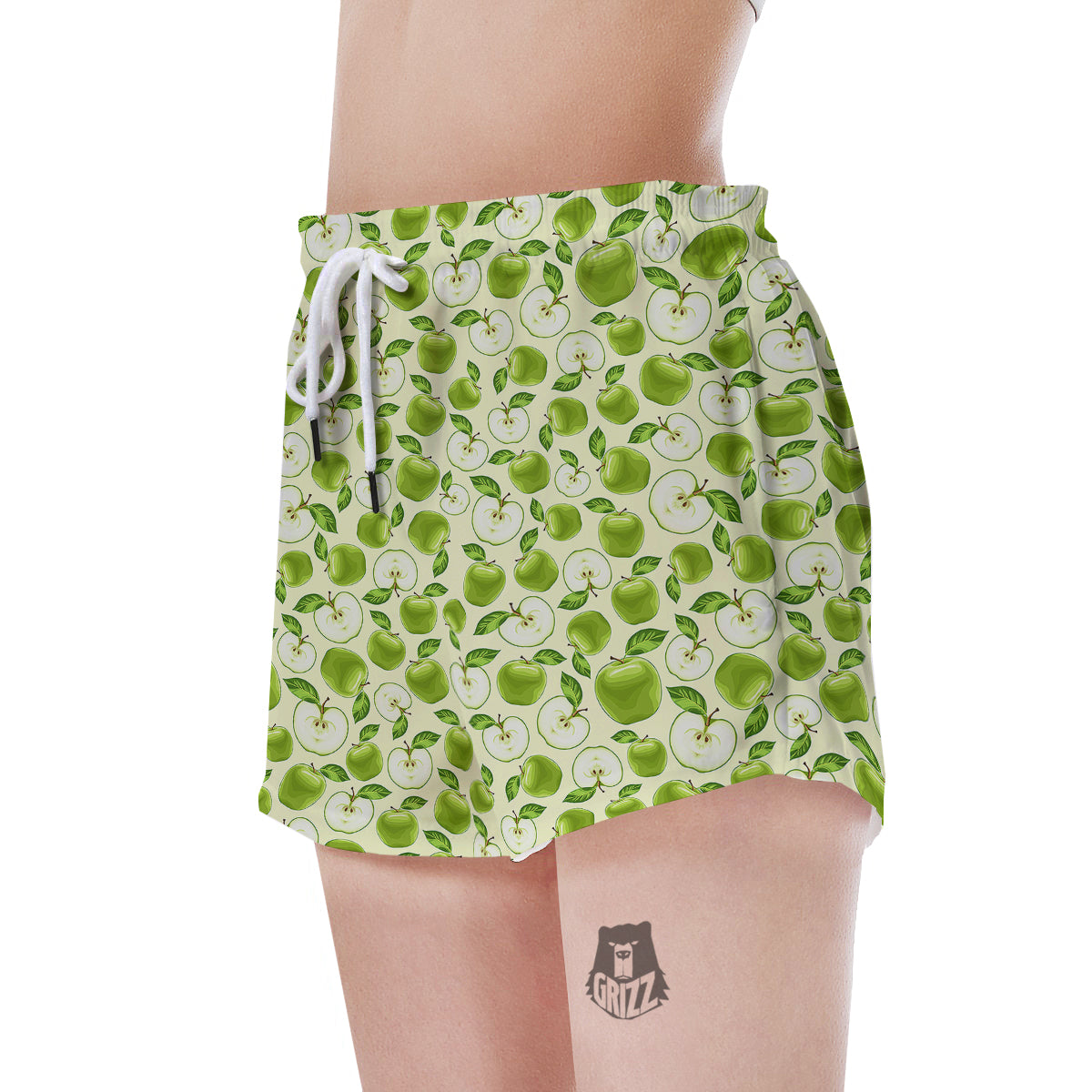 Apple Print Pattern Women's Shorts-grizzshop