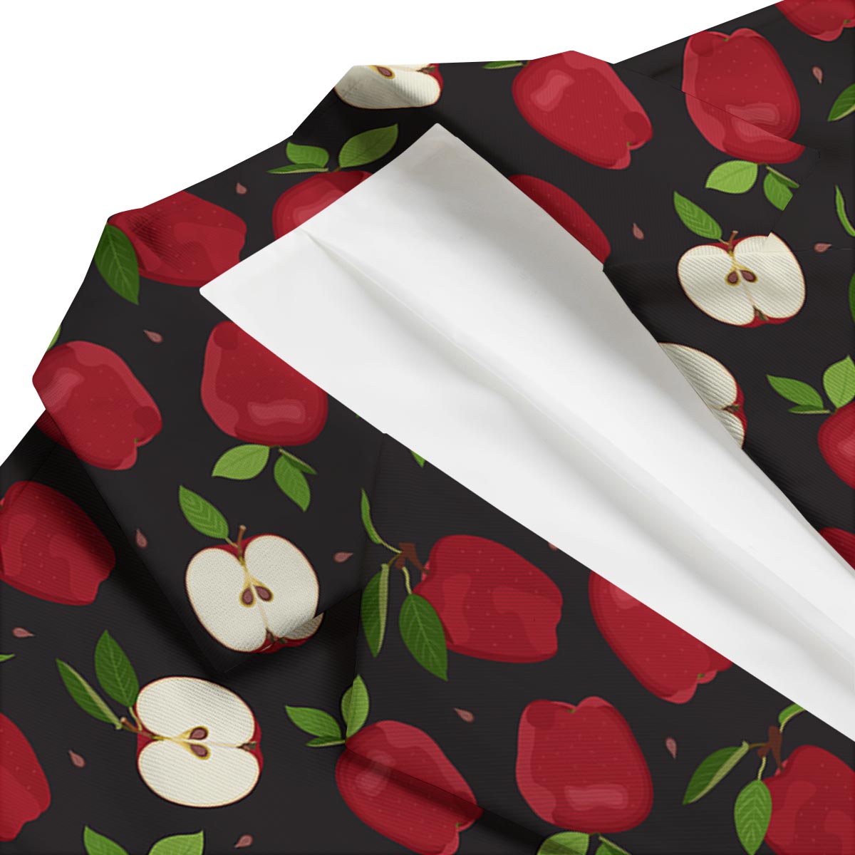 Apple Red Print Pattern Men's Blazer-grizzshop
