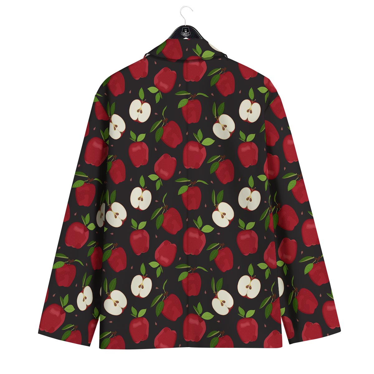 Apple Red Print Pattern Men's Sport Coat-grizzshop