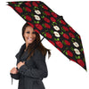 Apple Red Print Pattern Umbrella-grizzshop