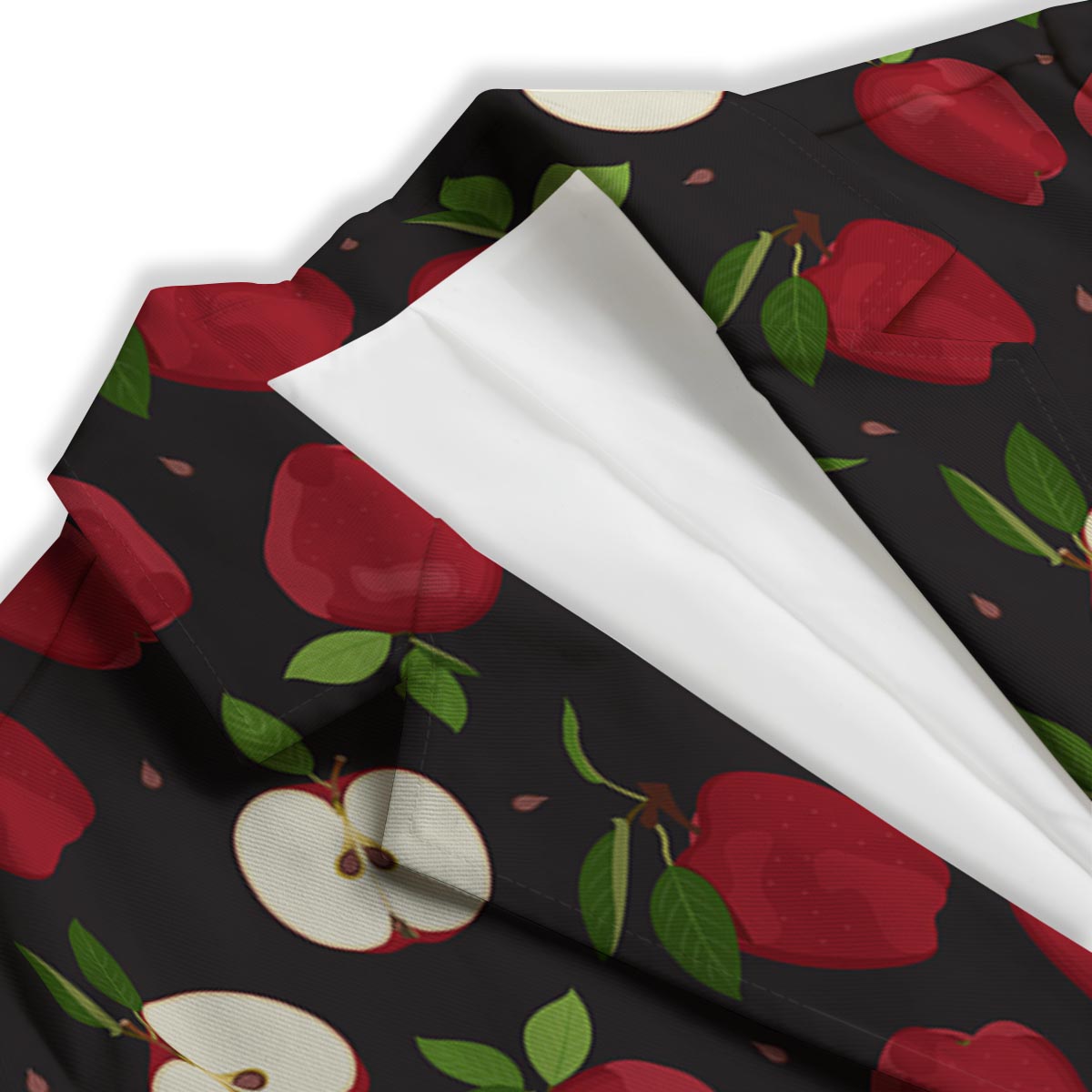 Apple Red Print Pattern Women's Blazer-grizzshop