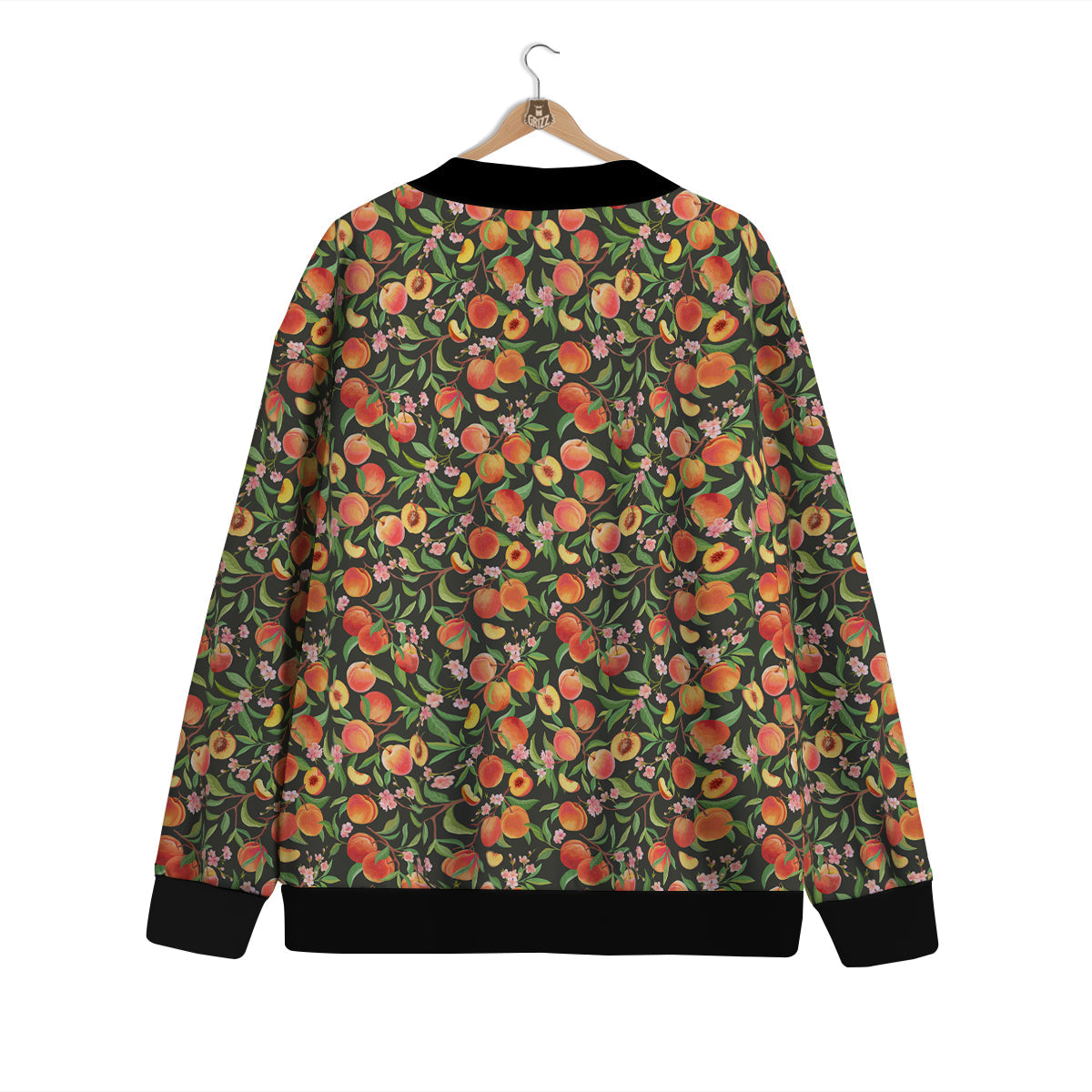 Apricot Print Pattern Cardigan-grizzshop