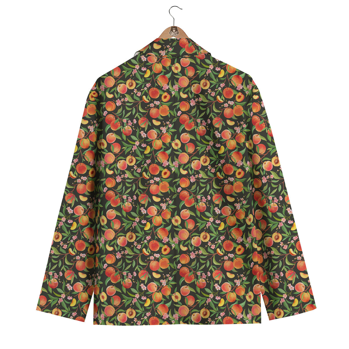 Apricot Print Pattern Men's Blazer-grizzshop