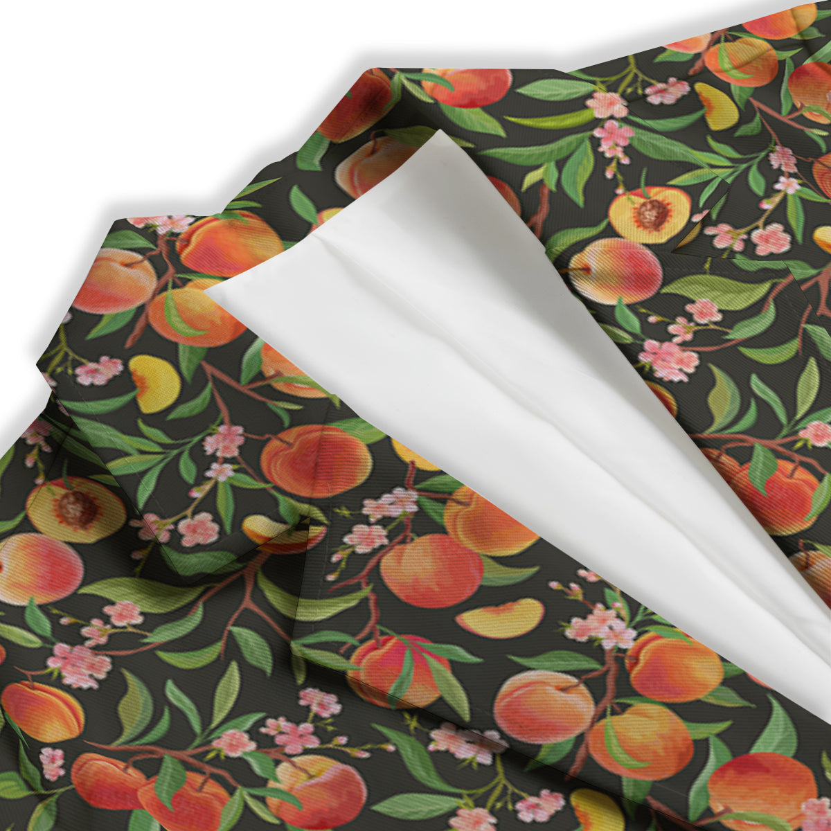 Apricot Print Pattern Women's Blazer-grizzshop