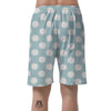 Aqua Polka Dot Men's Shorts-grizzshop