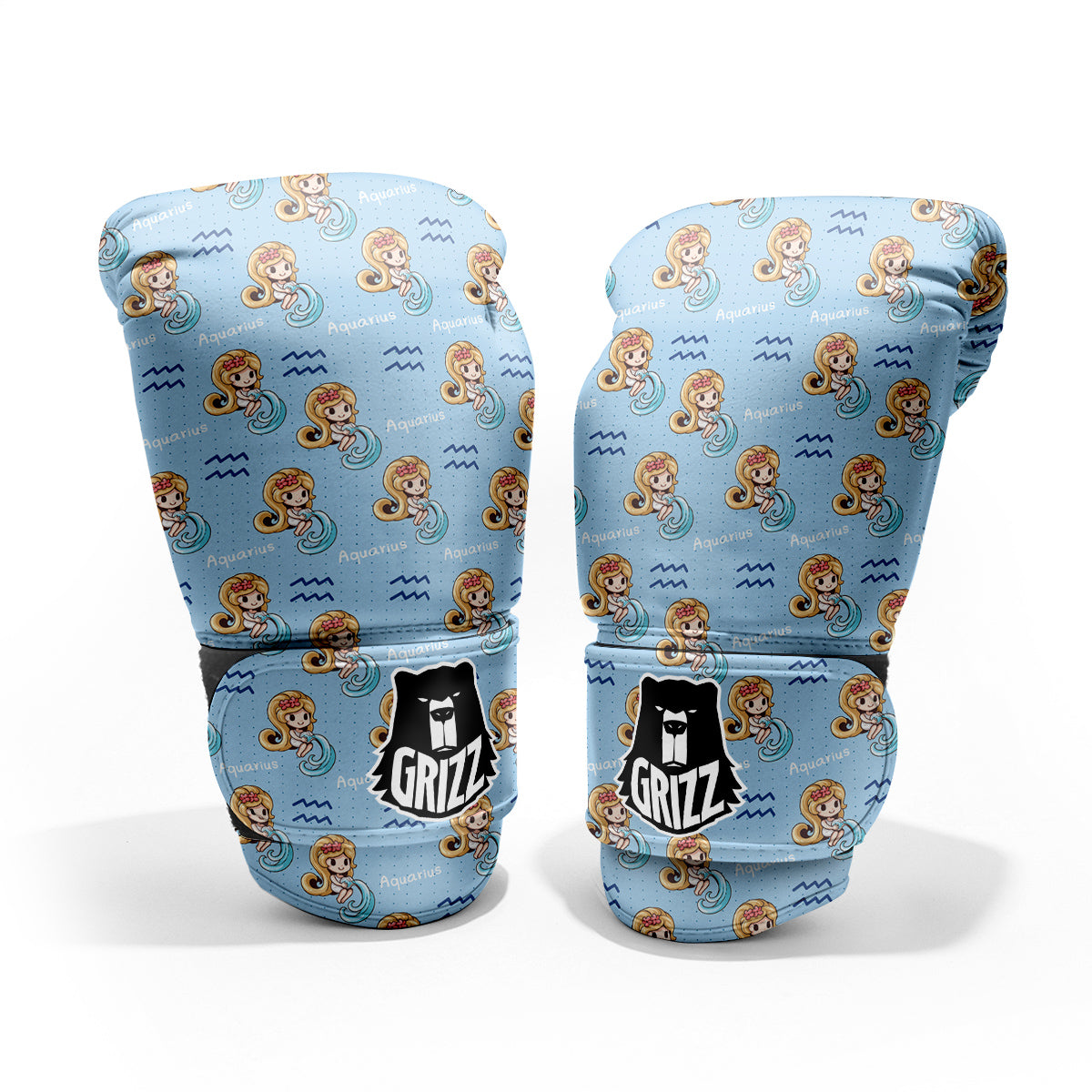 Aquarius Cute Cartoon Print Pattern Pro Boxing Glove