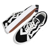 Aquarius Sign White And Black Print Skate Shoes-grizzshop