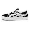 Aquarius Sign White And Black Print Skate Shoes-grizzshop