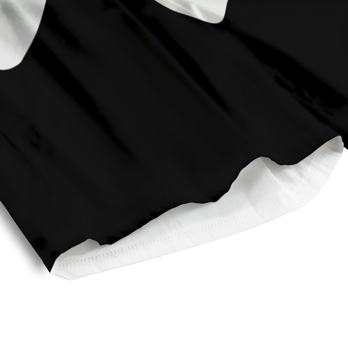 Aquarius Sign White And Black Print Men's Athletic Shorts