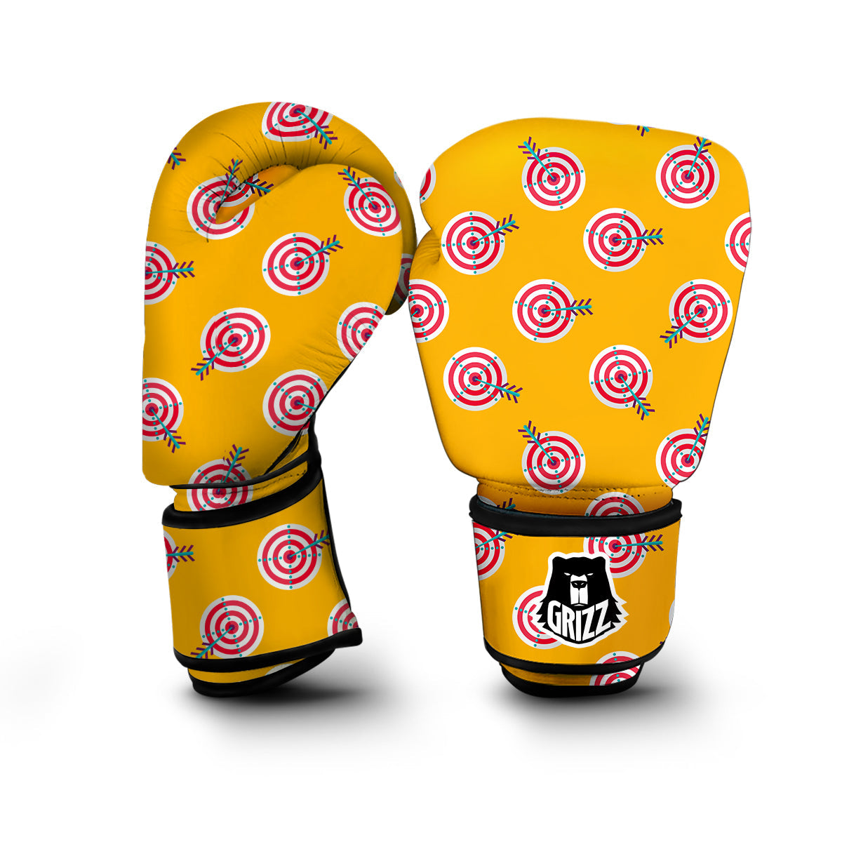 Archery Targets Pattern Print Boxing Gloves-grizzshop
