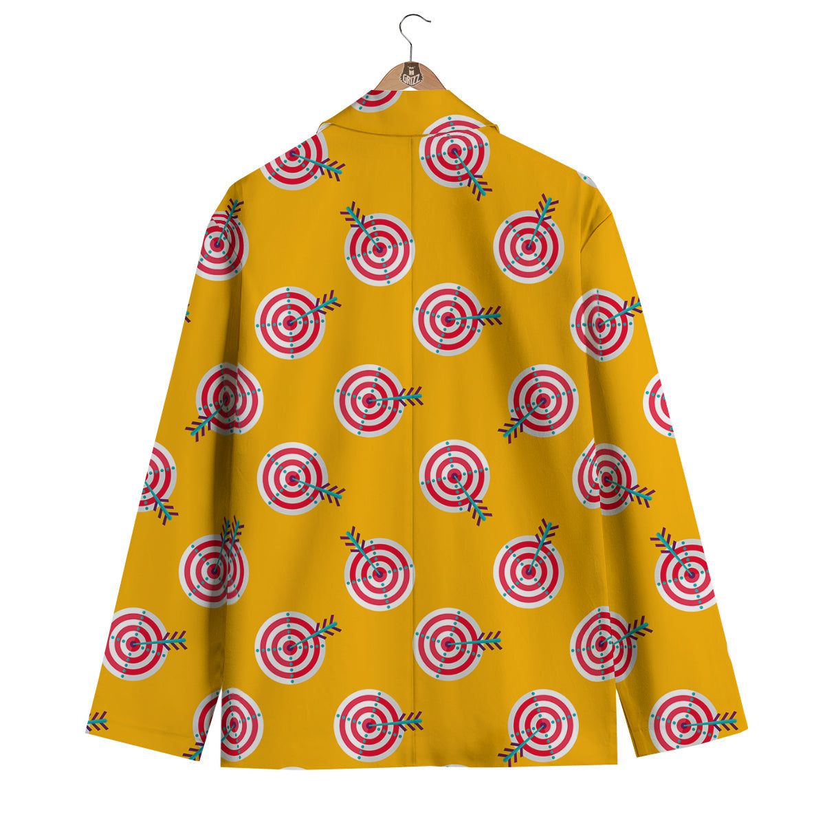 Archery Targets Pattern Print Men's Blazer-grizzshop