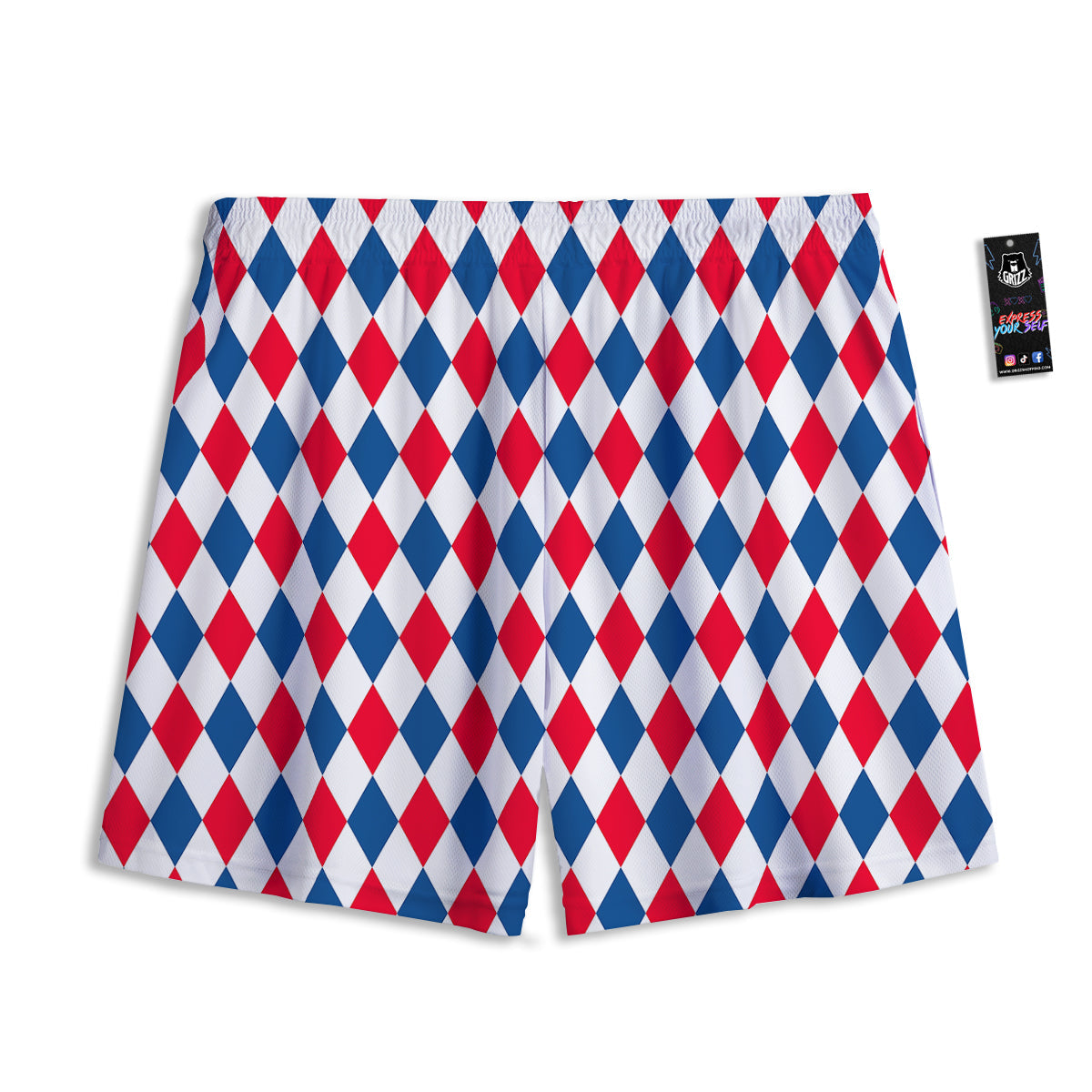 Bitcoin Symbol Gold Print Mesh Shorts