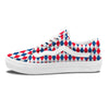 Argyle American Print Pattern Skate Shoes-grizzshop