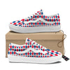 Argyle American Print Pattern Skate Shoes-grizzshop