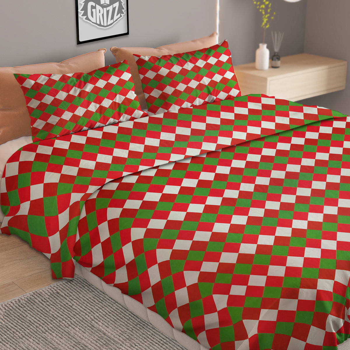 American Geometric Native Print Pattern Duvet Cover Bedding Set