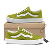 Argyle Grass Green Print Pattern Skate Shoes-grizzshop