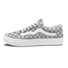 Argyle Grey Print Pattern Skate Shoes-grizzshop