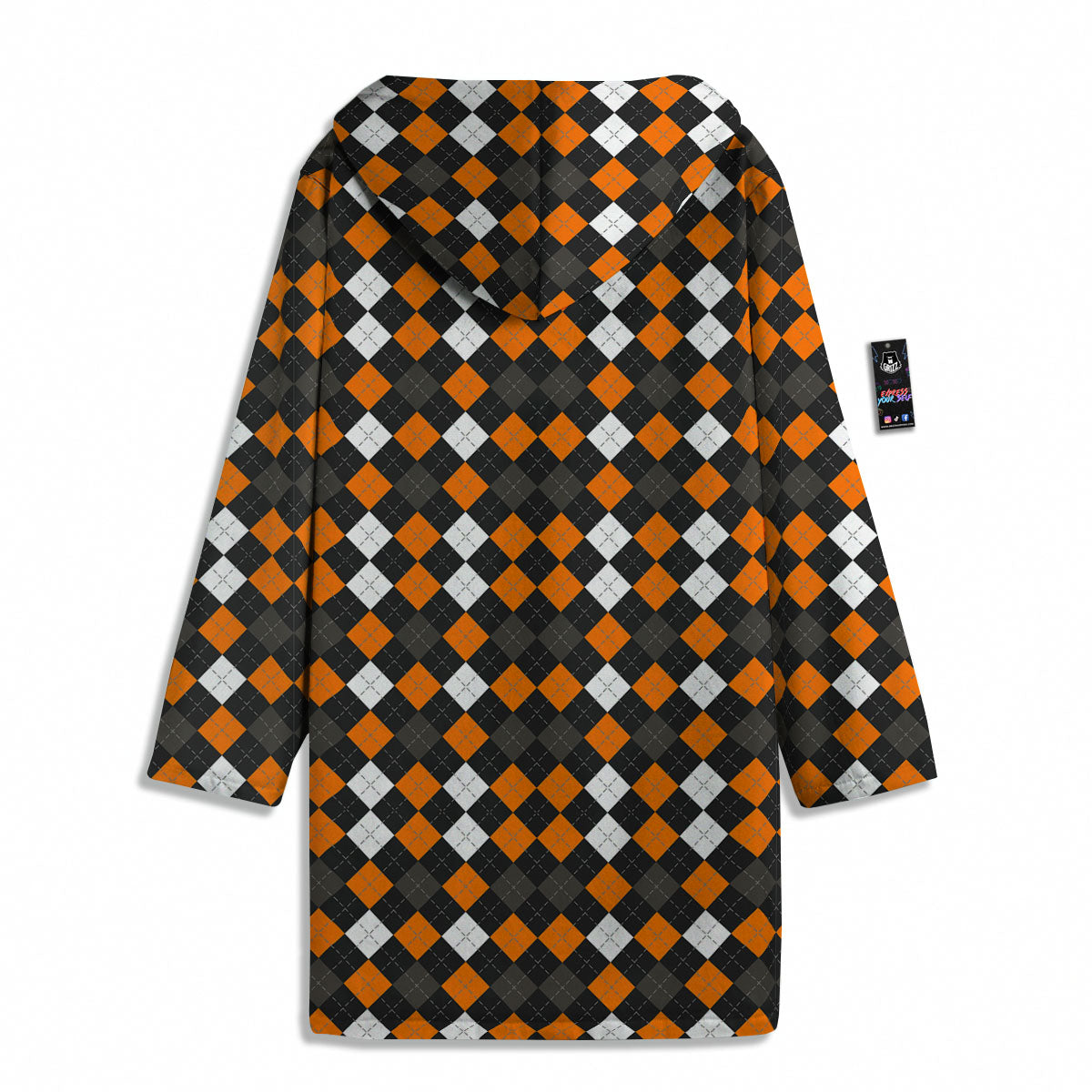 Argyle Halloween Print Pattern Men's Windbreaker Jacket-grizzshop