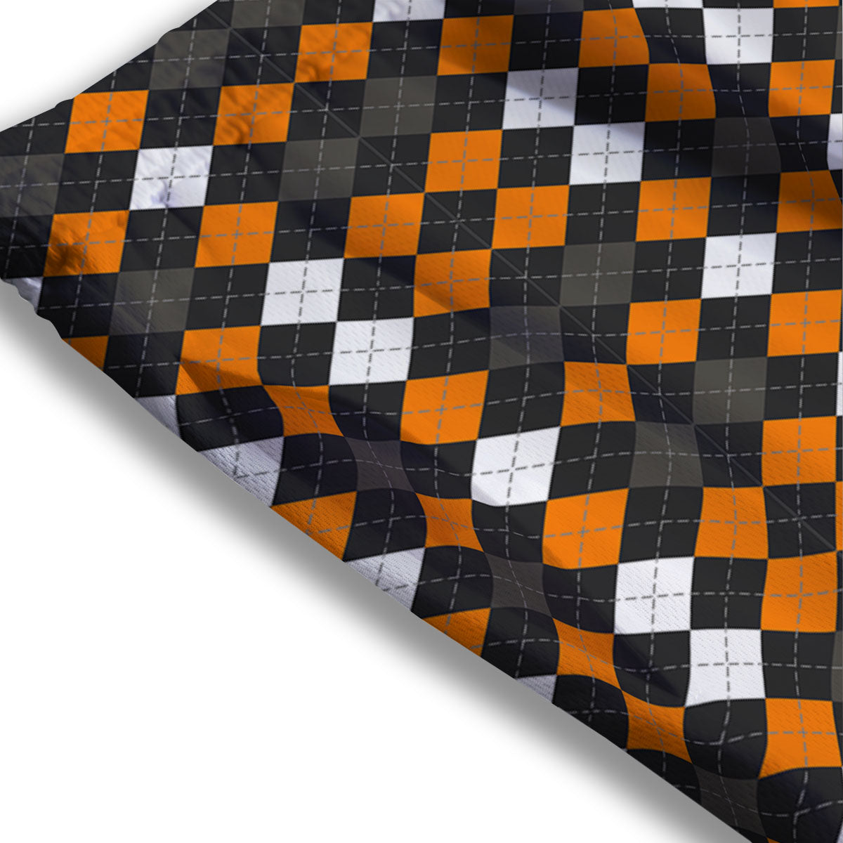 Argyle Halloween Print Pattern Mesh Shorts