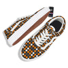 Argyle Halloween Print Pattern Skate Shoes-grizzshop