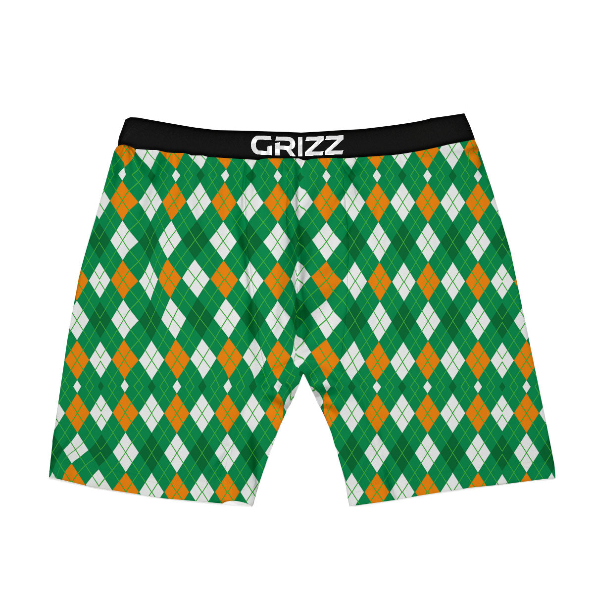 Argyle Irish Print Pattern Boxer Briefs-grizzshop