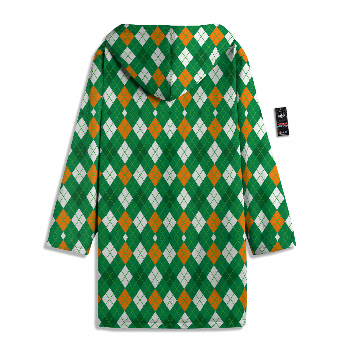 Argyle Irish Print Pattern Men's Windbreaker Jacket-grizzshop