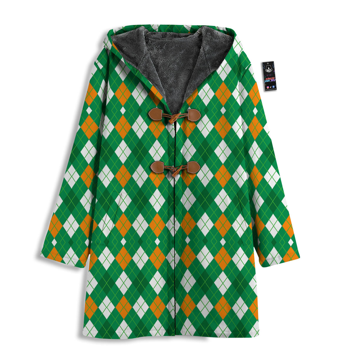Argyle Irish Print Pattern Men's Windbreaker Jacket-grizzshop