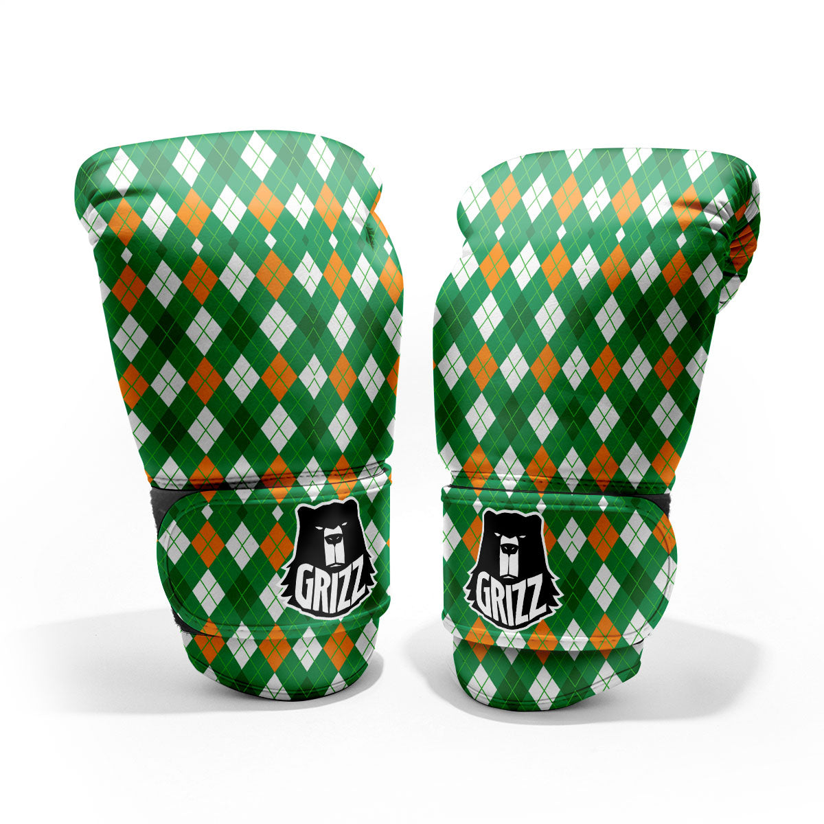 Argyle Irish Print Pattern Sparring Gloves-grizzshop