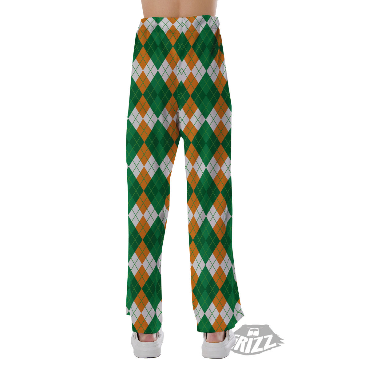 Argyle Irish Themed Print Pattern Pajama Pants-grizzshop