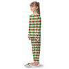 Argyle Merry Christmas Print Pattern Kid's Pajamas-grizzshop