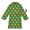 Argyle Saint Patrick's Day Print Pattern Bathrobe-grizzshop