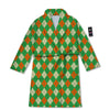 Argyle Saint Patrick's Day Print Pattern Bathrobe-grizzshop