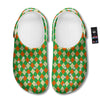 Argyle Saint Patrick's Day Print Pattern Clog-grizzshop