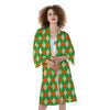 Argyle Saint Patrick's Day Print Pattern Kimono-grizzshop