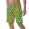 Argyle Saint Patrick's Day Print Pattern Men's Shorts-grizzshop