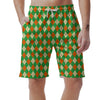 Argyle Saint Patrick's Day Print Pattern Men's Shorts-grizzshop