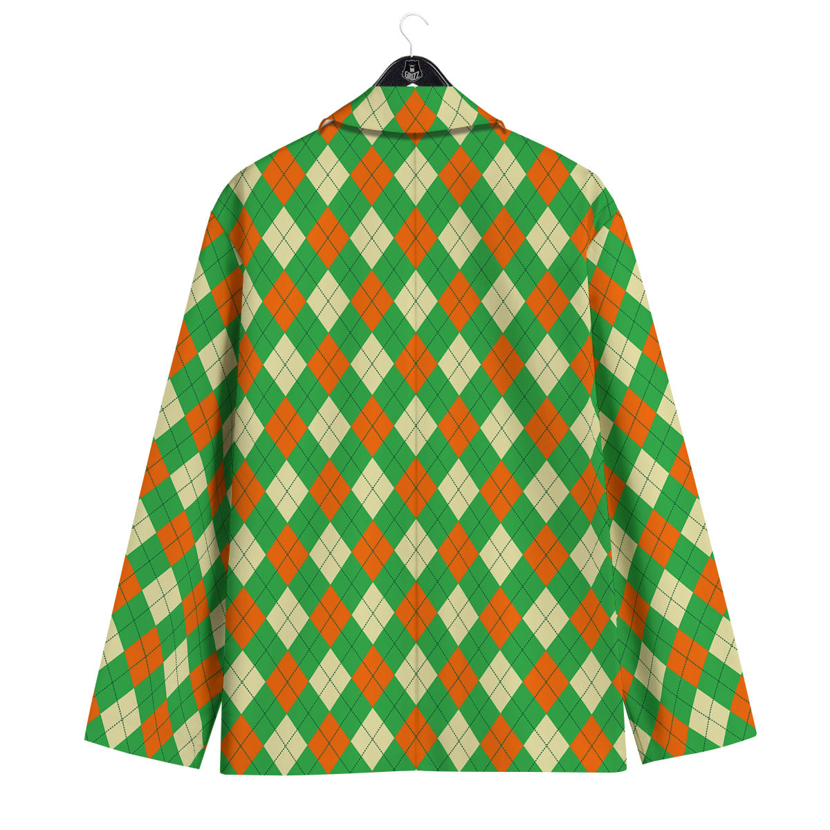 Argyle Saint Patrick's Day Print Pattern Men's Sport Coat-grizzshop