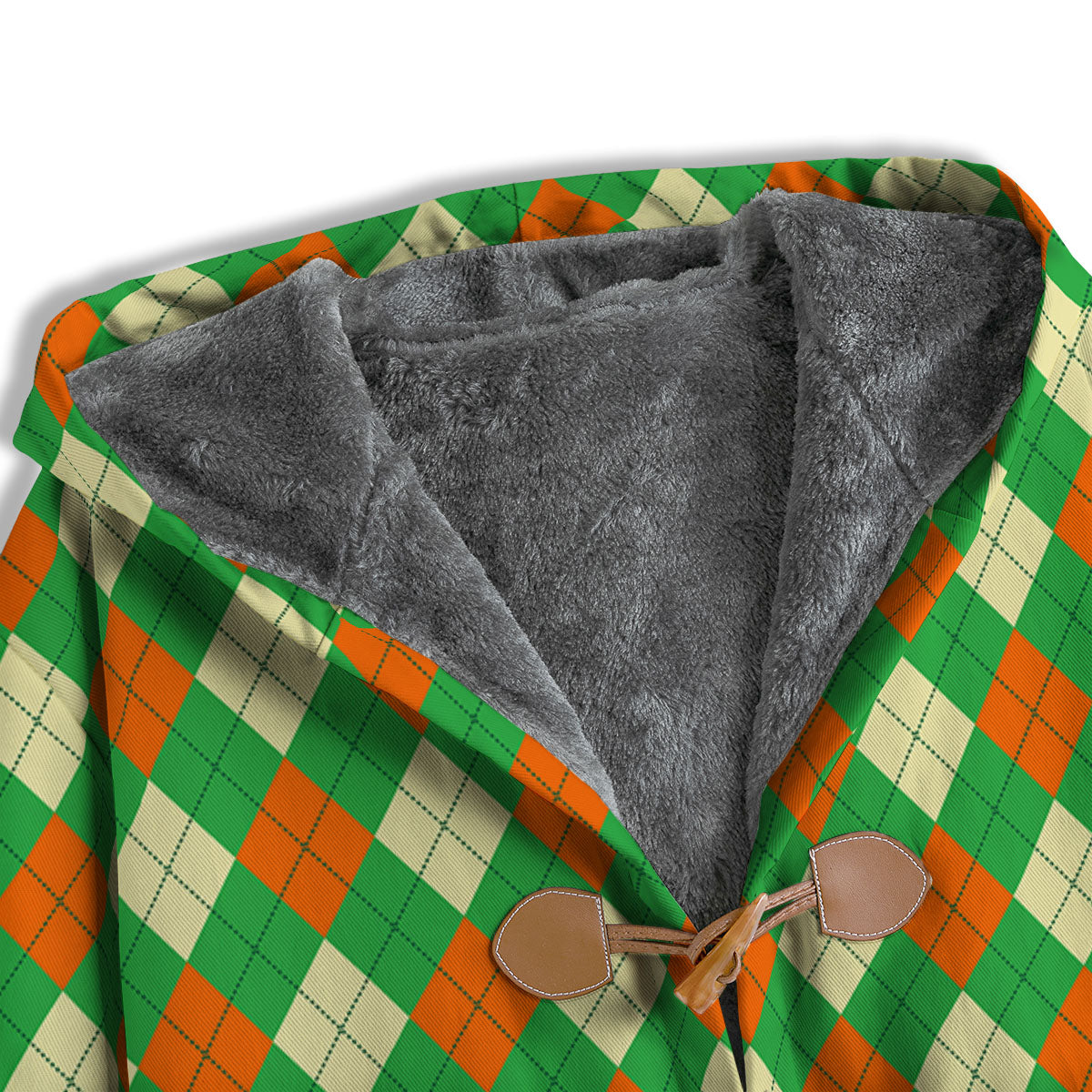 Argyle Saint Patrick's Day Print Pattern Men's Windbreaker Jacket-grizzshop