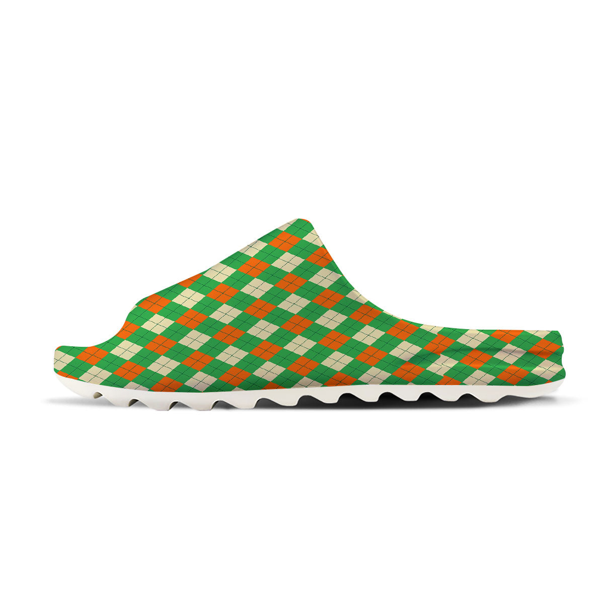 Argyle Saint Patrick's Day Print Pattern Sandals-grizzshop