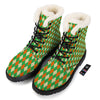 Argyle Saint Patrick's Day Print Pattern Winter Boots-grizzshop