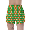 Argyle Saint Patrick's Day Print Pattern Women's Shorts-grizzshop