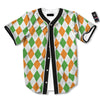 Argyle St Patrick's Day Print Pattern Baseball Jersey-grizzshop