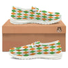 Argyle St Patrick's Day Print Pattern Black Loafers-grizzshop