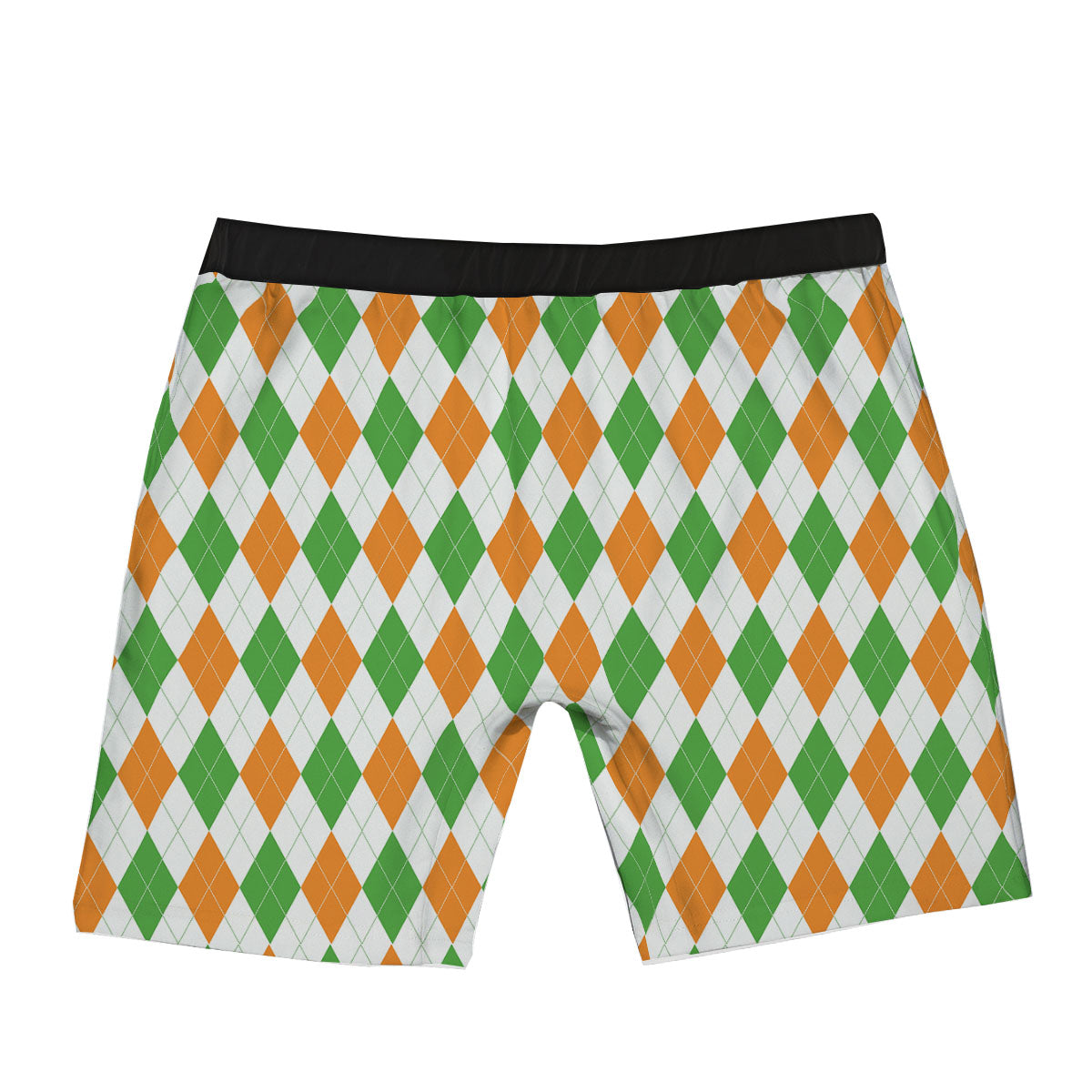 Argyle St Patrick's Day Print Pattern Boxer Briefs-grizzshop